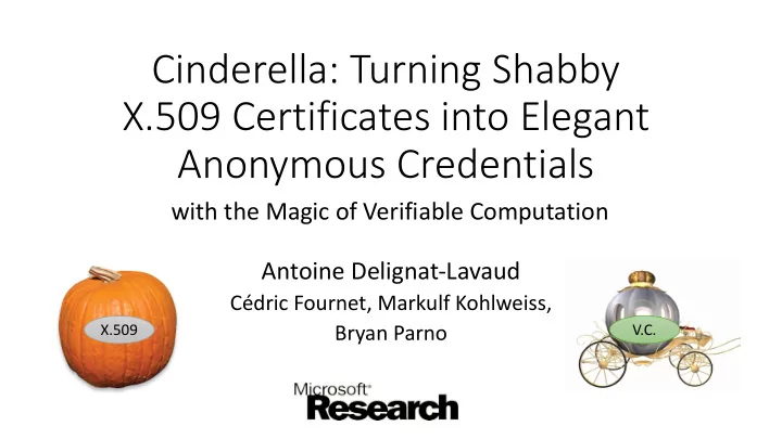 cinderella turning shabby x 509 certificates into elegant