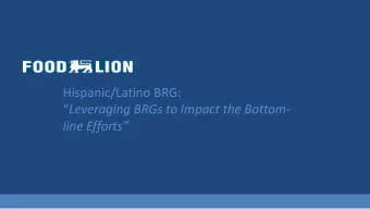 Hispanic/Latino BRG:  Leveraging BRGs to Impact the Bottom-  line Efforts  Panelists  Sonja