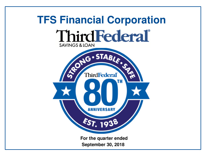 tfs financial corporation