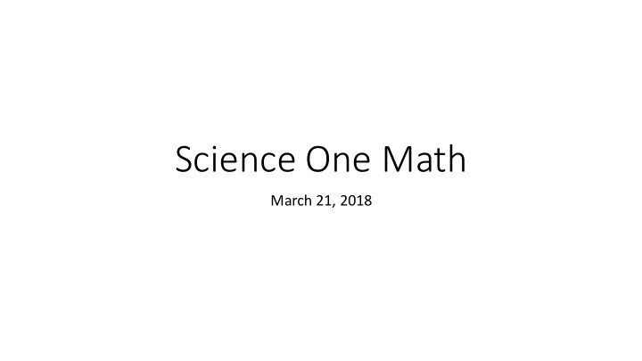 science one math