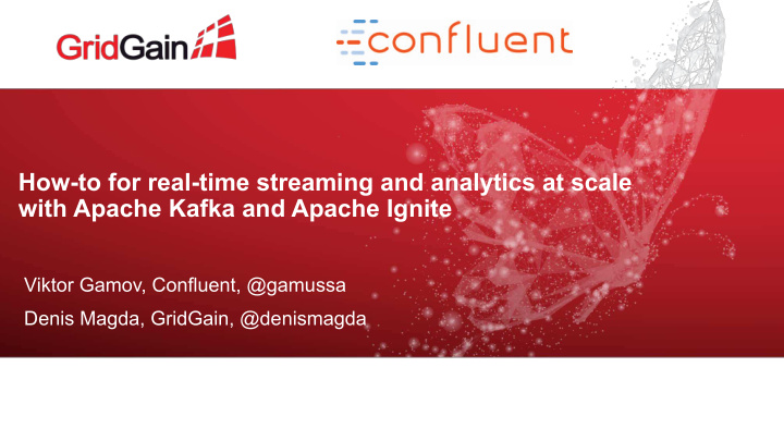 how to for real time streaming and analytics at scale