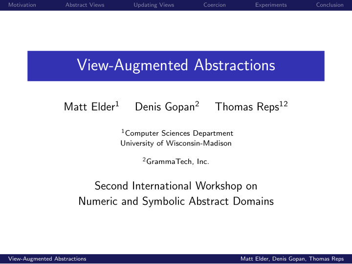 view augmented abstractions