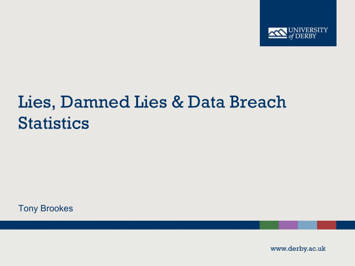 lies damned lies data breach statistics