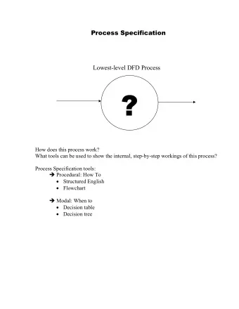 ?  ?  How does this process work?  What tools can be used to show the internal, step-by-step