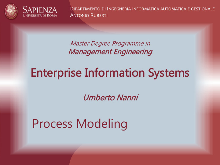 process modeling