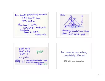 And now for something  completely different  CFG utility beyond compilers  1  An RNA Structure  An