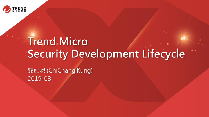 trend micro security development lifecycle