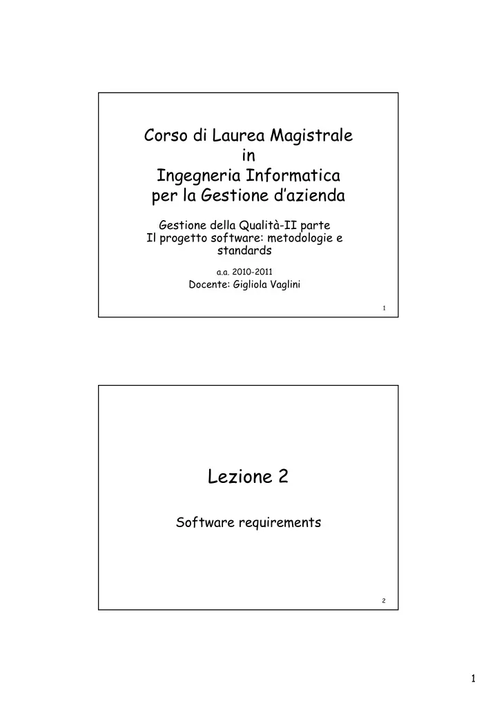 lezione 2 lezione 2