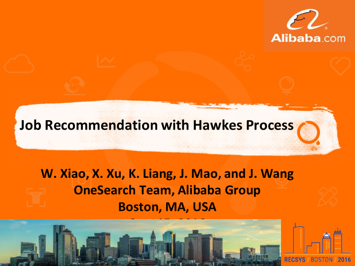 job recommendation with hawkes process