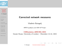 corrected network measures