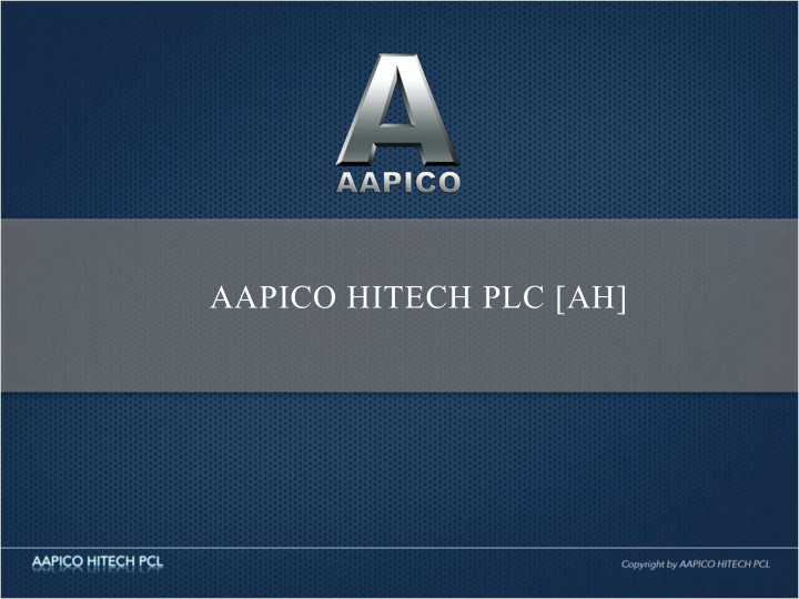 aapico hitech plc ah agenda