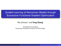 guided learning of nonconvex models through successive