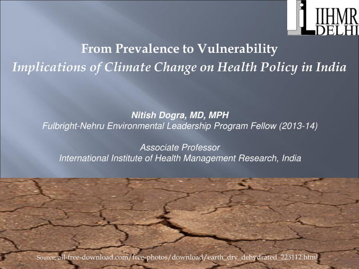 from prevalence to vulnerability implications of climate