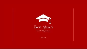 Amir Shokri  Amirsh.nll@gmail.com  2 0 1 7  Present Title  Introducing Famous Web Brands