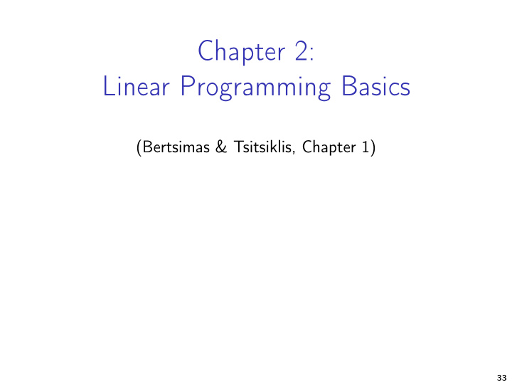 chapter 2 linear programming basics