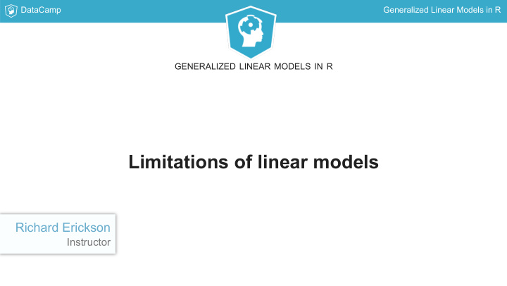 limitations of linear models