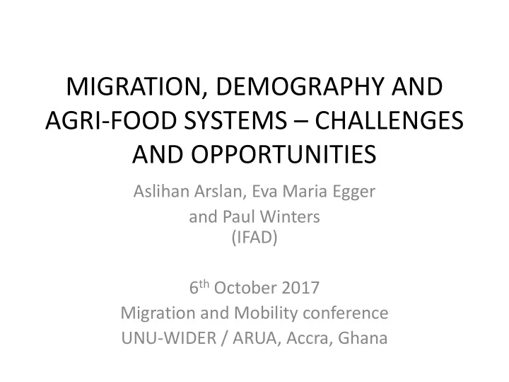 migration demography and