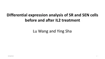 before and after IL2 treatment  Lu Wang and Ying Sha  9/18/2014  1  Update since the 9/15/2014