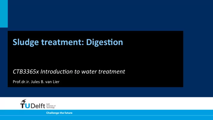 sludge treatment diges1on