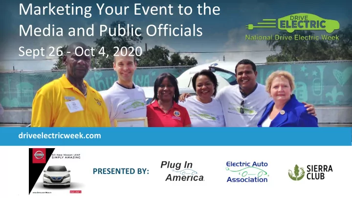 marketing your event to the media and public officials