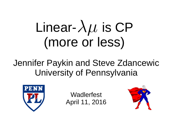linear is cp more or less