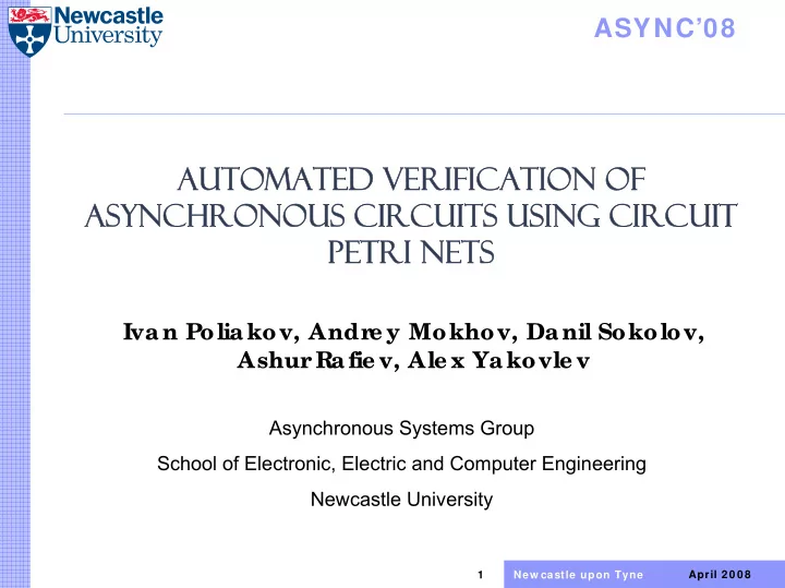 automated verification of automated verification of