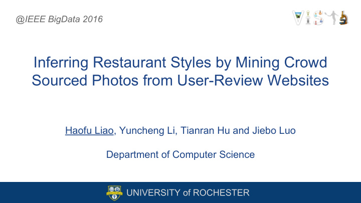 inferring restaurant styles by mining crowd sourced