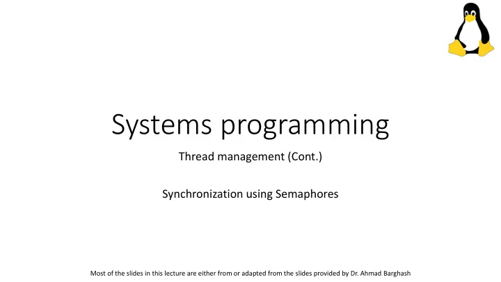 systems programming