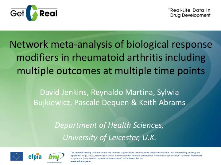 network meta analysis of biological response modifiers in