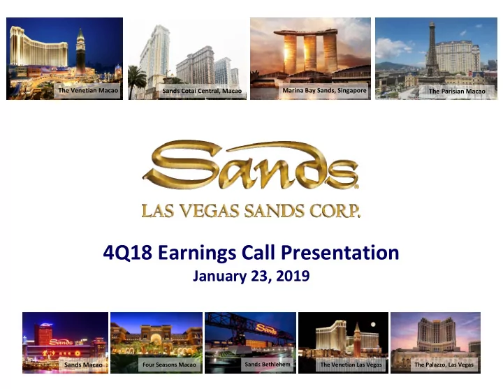 4q18 earnings call presentation