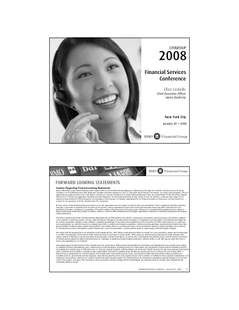 2008  Financial Services  Conference  Ellen Costello  Chief Executive Officer  Harris Bankcorp  New