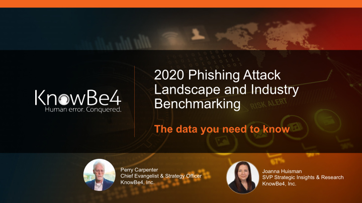 2020 phishing attack landscape and industry benchmarking