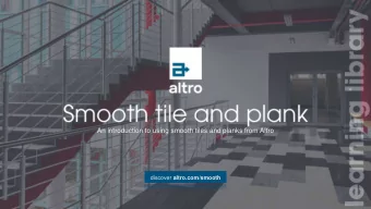 An introduction to using smooth tiles and planks from Altro discover altro.com/smooth  Typical