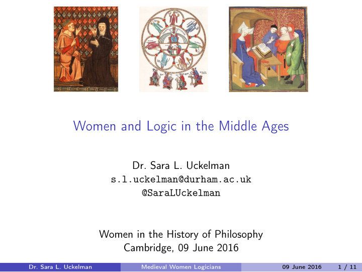 women and logic in the middle ages