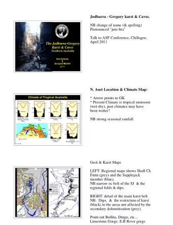 Judbarra - Gregory karst &amp; Caves.  NB change of name (&amp; spelling)  Pronounced