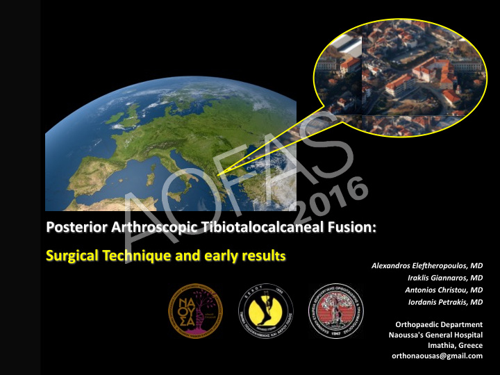 posterior arthroscopic tibiotalocalcaneal fusion
