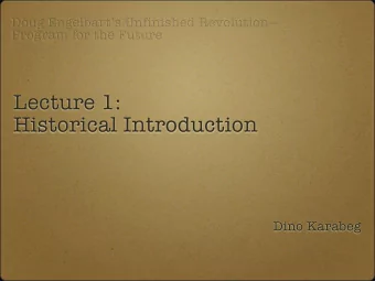 Lecture 1:  Historical Introduction  Dino Karabeg  This seminar begins with  a riddle...  The