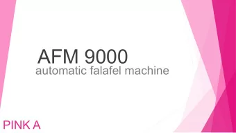 AFM 9000  automatic falafel machine  PINK A  problem  solution  market  Chicago  Boston  190 | 30