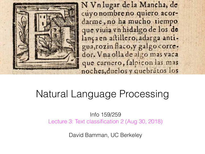 natural language processing