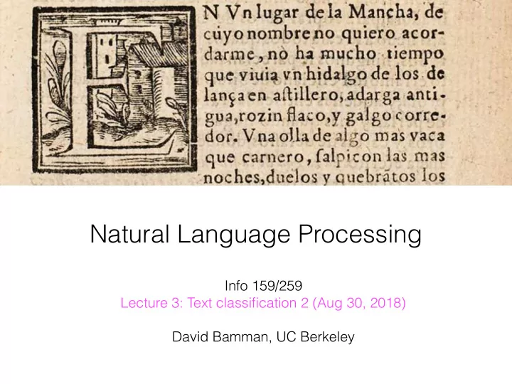 natural language processing