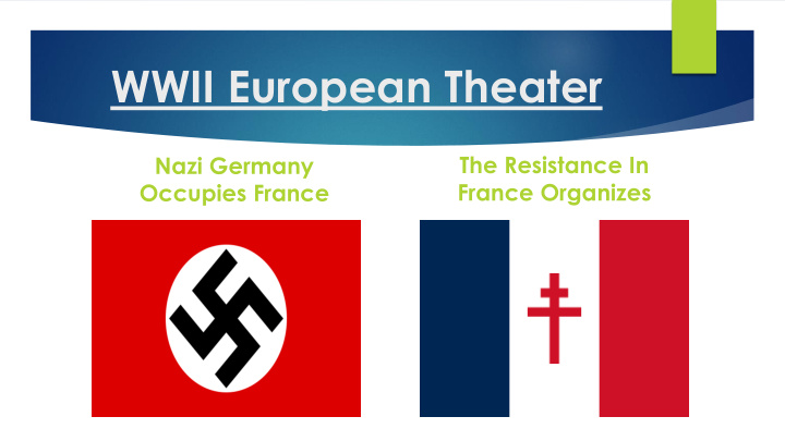 wwii european theater