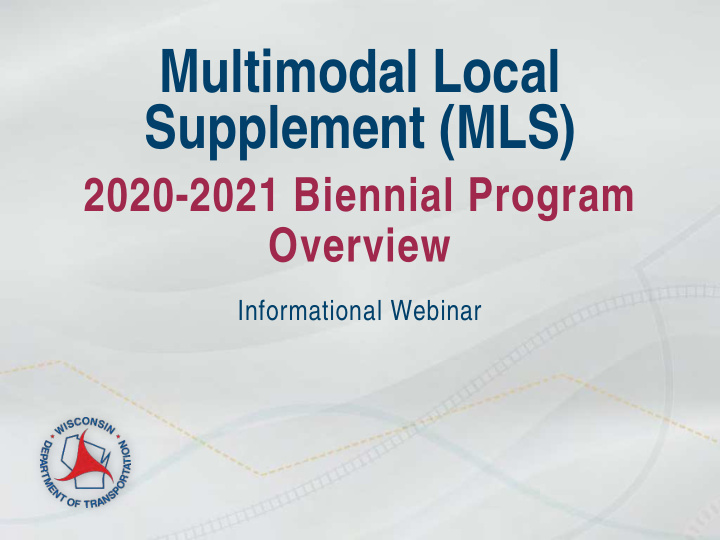 multimodal local supplement mls