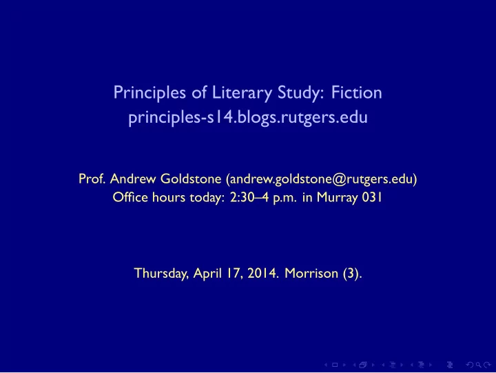 principles of literary study fiction principles s14 blogs
