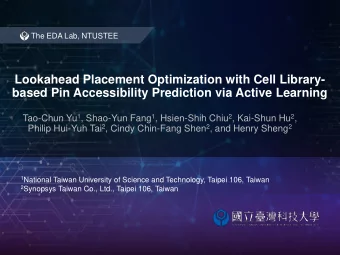 Lookahead Placement Optimization with Cell Library-  based Pin Accessibility Prediction via Active