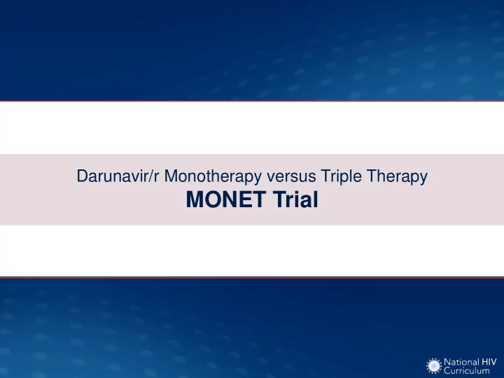 monet trial