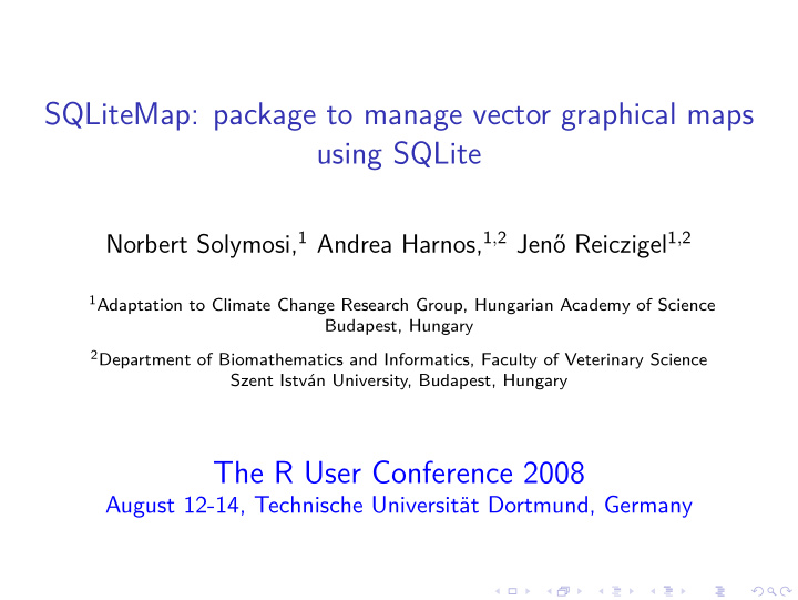 sqlitemap package to manage vector graphical maps using