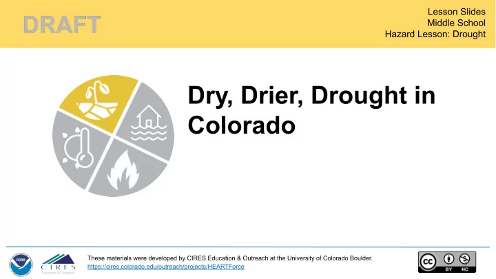 dry drier drought in colorado