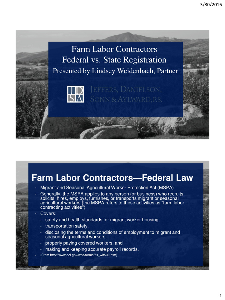 farm labor contractors federal vs state registration