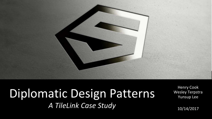 diplomatic design patterns