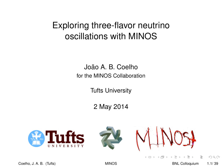 exploring three flavor neutrino oscillations with minos
